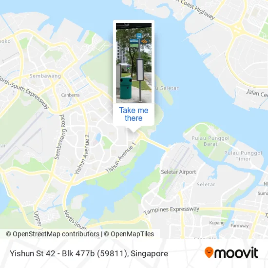 Yishun St 42 - Blk 477b (59811)地图