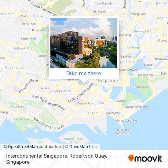 Intercontinental Singapore, Robertson Quay map