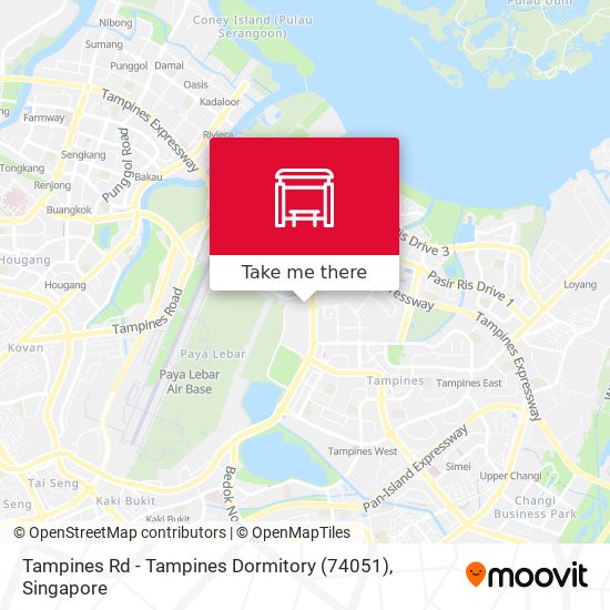 Tampines Rd - Tampines Dormitory (74051) map