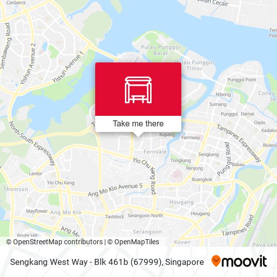 Sengkang West Way - Blk 461b (67999)地图