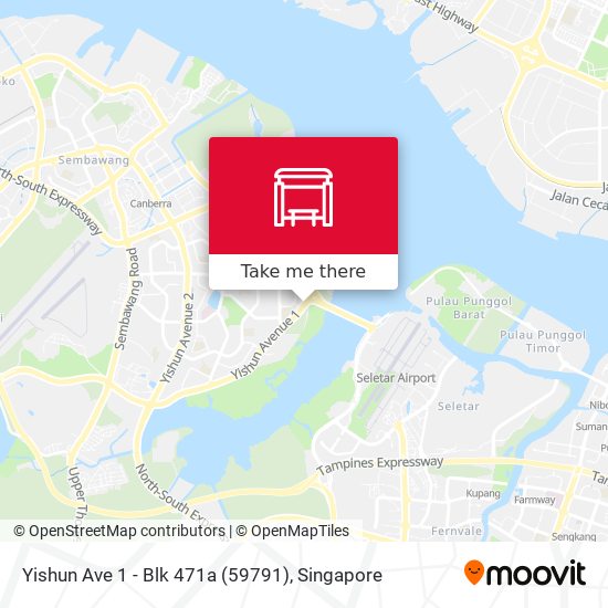 Yishun Ave 1 - Blk 471a (59791) map