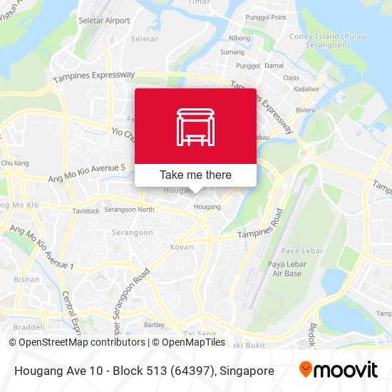 Hougang Ave 10 - Block 513 (64397) map