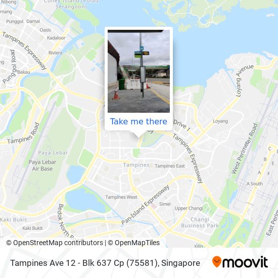 Tampines Ave 12 - Blk 637 Cp (75581)地图