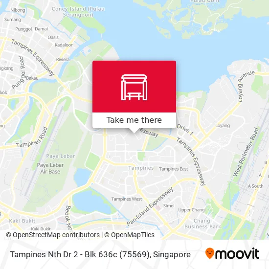 Tampines Nth Dr 2 - Blk 636c (75569)地图