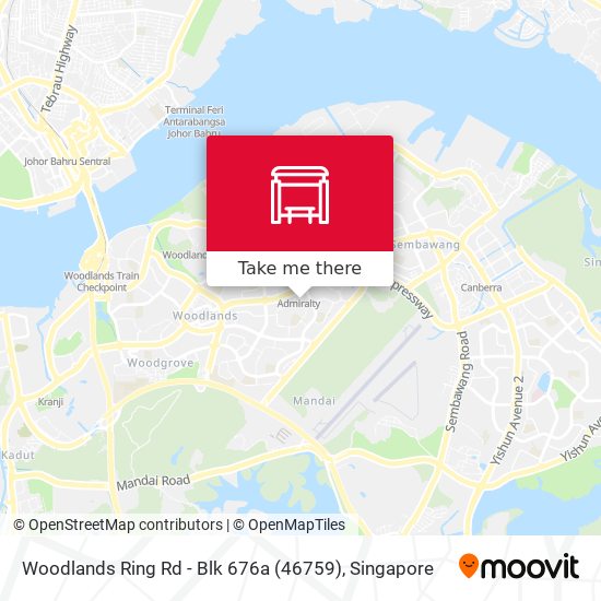 Woodlands Ring Rd - Blk 676a (46759) map