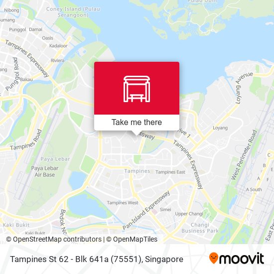 Tampines St 62 - Blk 641a (75551)地图