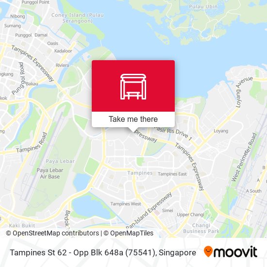 Tampines St 62 - Opp Blk 648a (75541) map