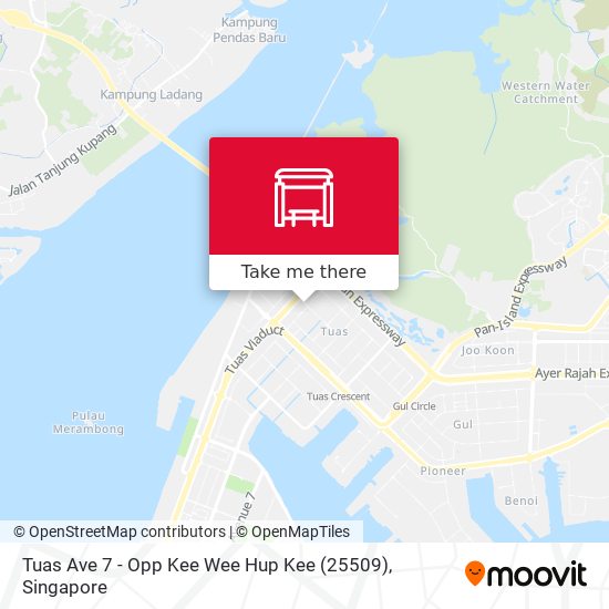 Tuas Ave 7 - Opp Kee Wee Hup Kee (25509) map