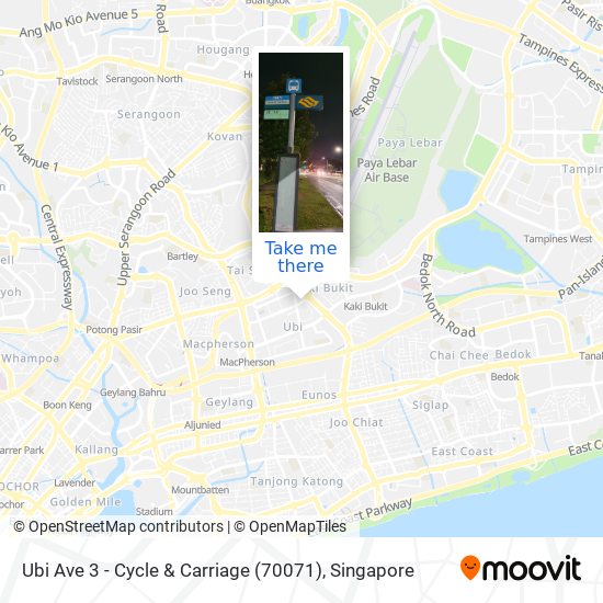 Ubi Ave 3 - Cycle & Carriage (70071) map