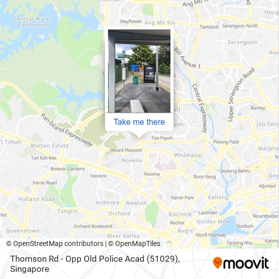 Thomson Rd - Opp Old Police Acad (51029)地图