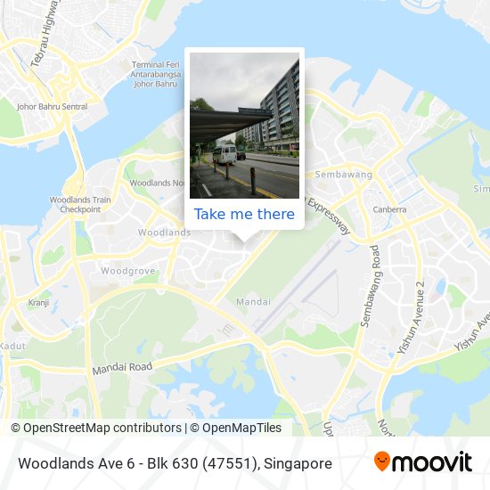 Woodlands Ave 6 - Blk 630 (47551)地图