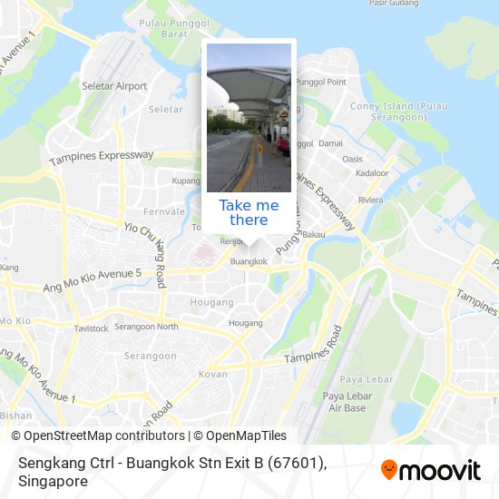 Sengkang Ctrl - Buangkok Stn Exit B (67601) map