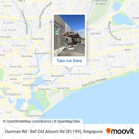 Dunman Rd - Bef Old Airport Rd (81199) map