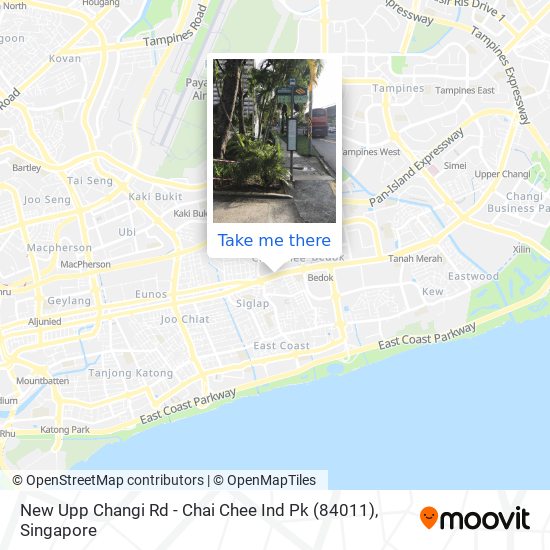 New Upp Changi Rd - Chai Chee Ind Pk (84011) map
