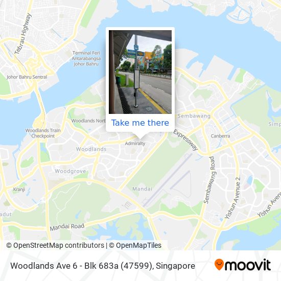 Woodlands Ave 6 - Blk 683a (47599)地图