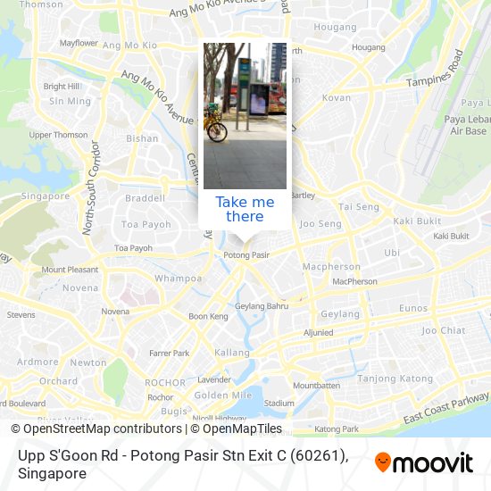 Upp S'Goon Rd - Potong Pasir Stn Exit C (60261) map