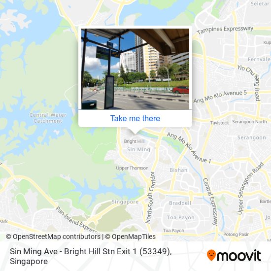 Sin Ming Ave - Bright Hill Stn Exit 1 (53349) map