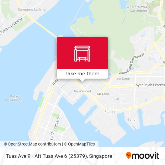 Tuas Ave 9 - Aft Tuas Ave 6 (25379) map