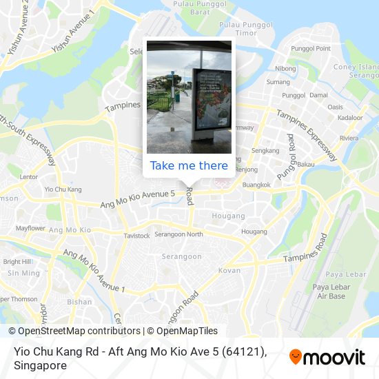 Yio Chu Kang Rd - Aft Ang Mo Kio Ave 5 (64121) map