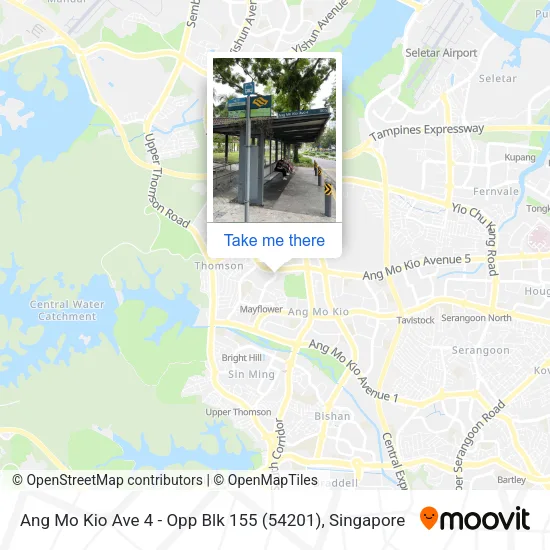 Ang Mo Kio Ave 4 - Opp Blk 155 (54201)地图