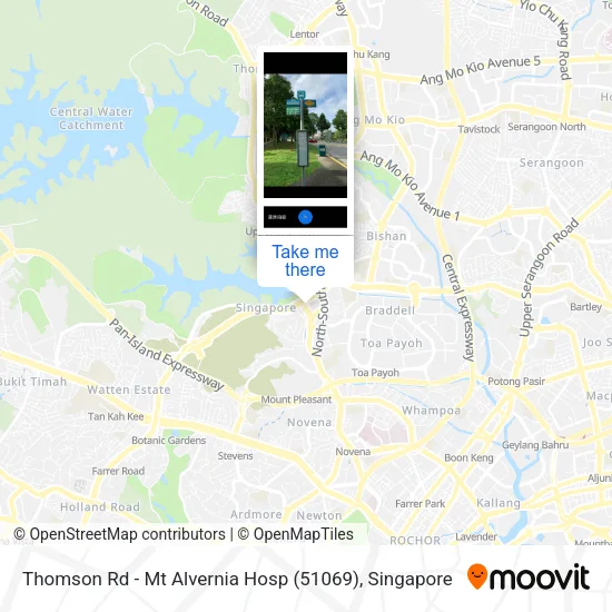 Thomson Rd - Mt Alvernia Hosp (51069)地图