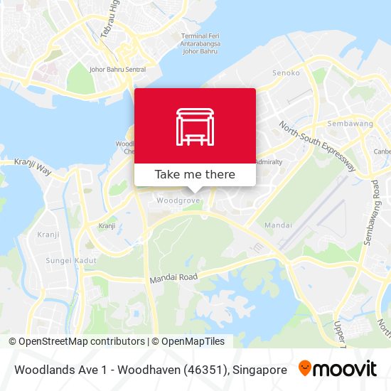 Woodlands Ave 1 - Woodhaven (46351) map