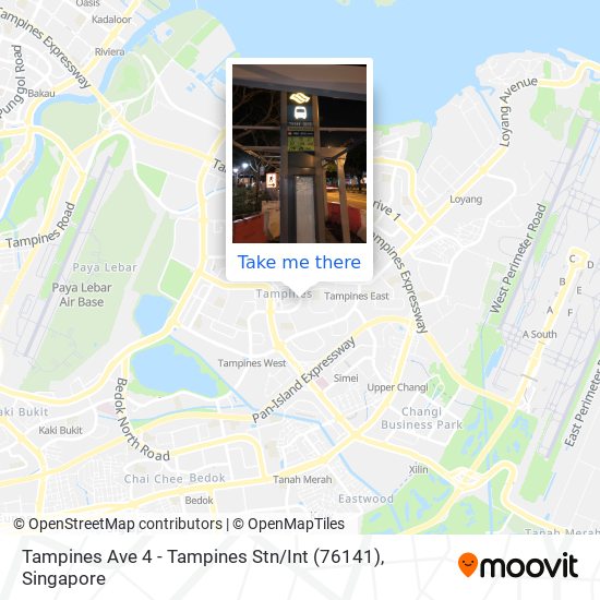 Tampines Ave 4 - Tampines Stn / Int (76141)地图