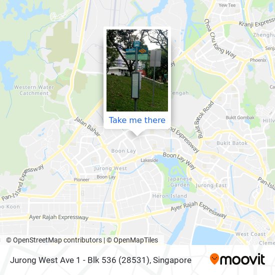 Jurong West Ave 1 - Blk 536 (28531)地图