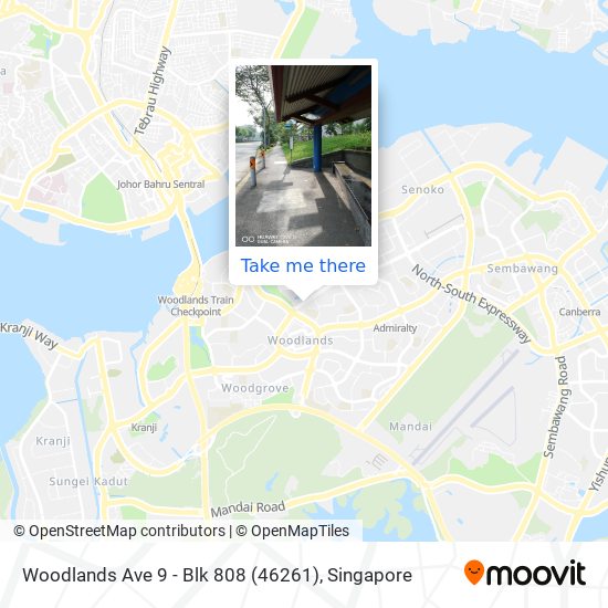 Woodlands Ave 9 - Blk 808 (46261)地图