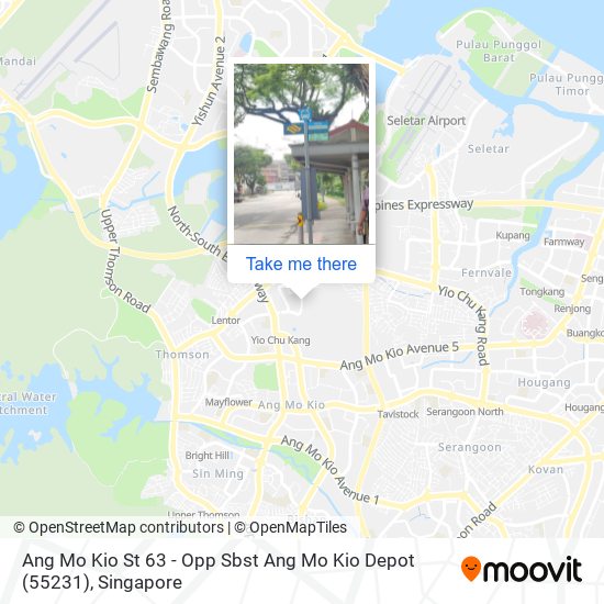 Ang Mo Kio St 63 - Opp Sbst Ang Mo Kio Depot (55231) map