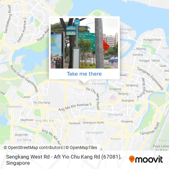 Sengkang West Rd - Aft Yio Chu Kang Rd (67081) map