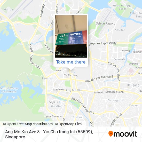 Ang Mo Kio Ave 8 - Yio Chu Kang Int (55509) map