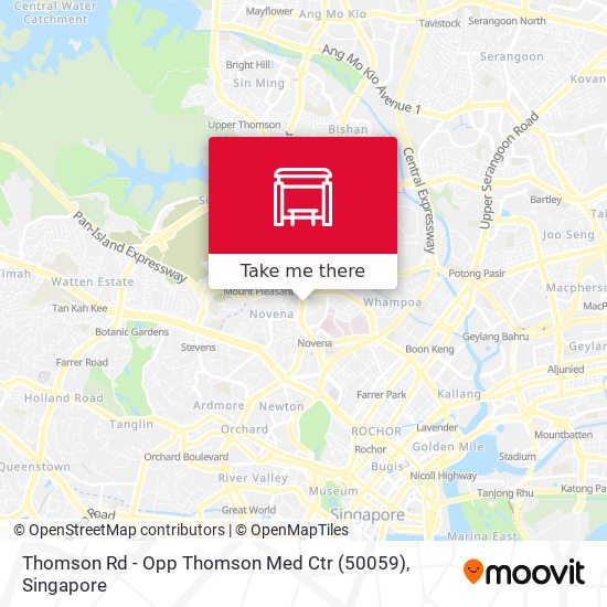 Thomson Rd - Opp Thomson Med Ctr (50059) map