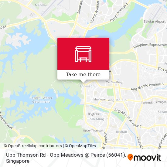 Upp Thomson Rd - Opp Meadows @ Peirce (56041) map