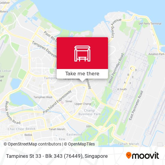 Tampines St 33 - Blk 343 (76449) map