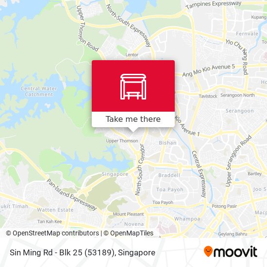 Sin Ming Rd - Blk 25 (53189) map