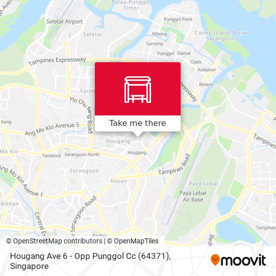 Hougang Ave 6 - Opp Punggol Cc (64371) map