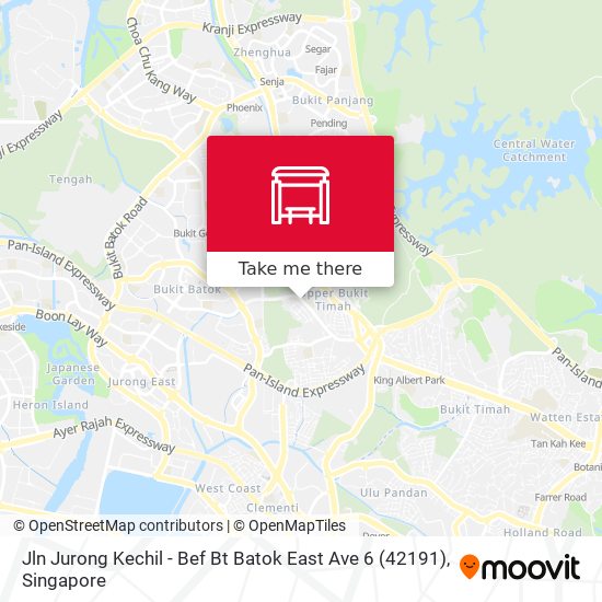 Jln Jurong Kechil - Bef Bt Batok East Ave 6 (42191) map