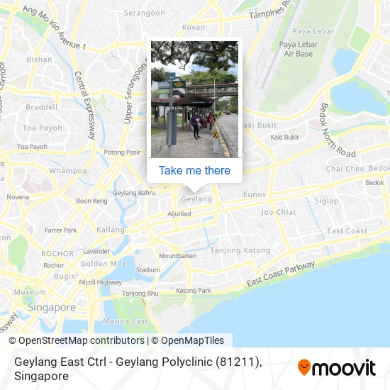 Geylang East Ctrl - Geylang Polyclinic (81211)地图