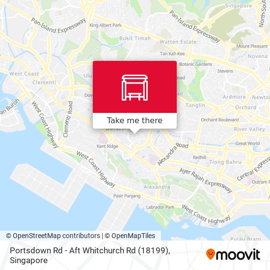 Portsdown Rd - Aft Whitchurch Rd (18199) map