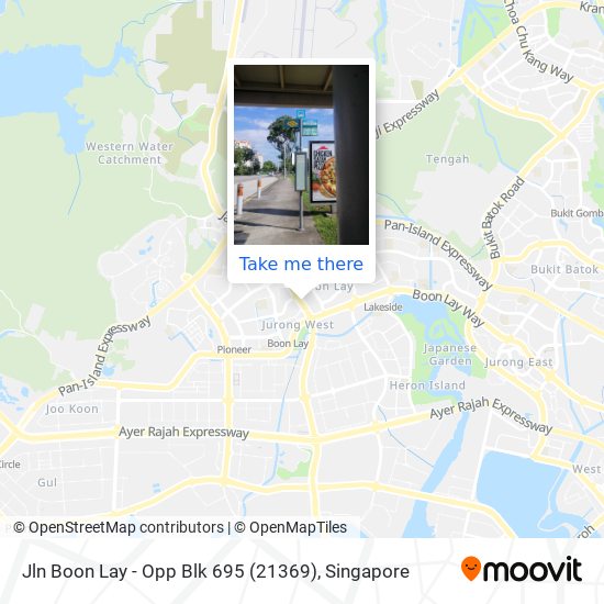 Jln Boon Lay - Opp Blk 695 (21369) map