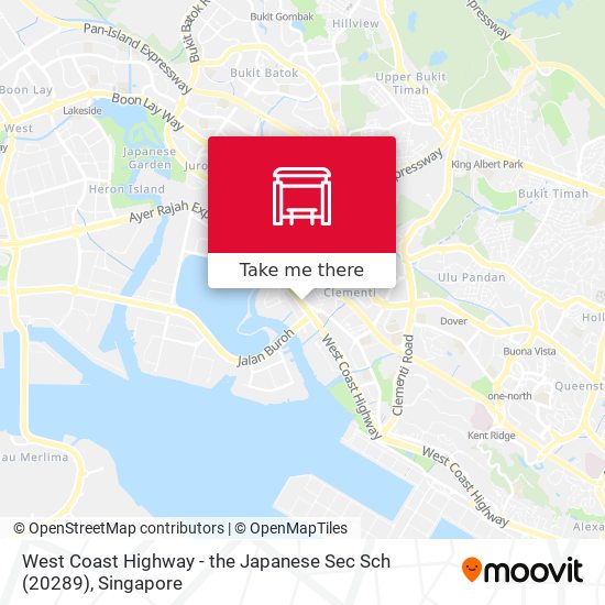West Coast Highway - the Japanese Sec Sch (20289) map