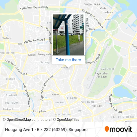 Hougang Ave 1 - Blk 232 (63269)地图
