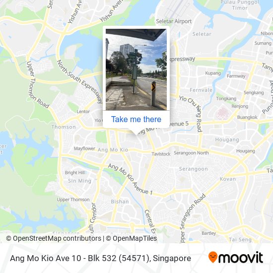 Ang Mo Kio Ave 10 - Blk 532 (54571) map