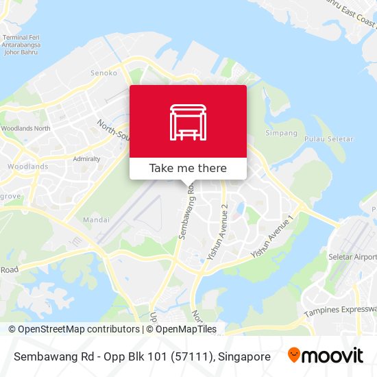 Sembawang Rd - Opp Blk 101 (57111) map