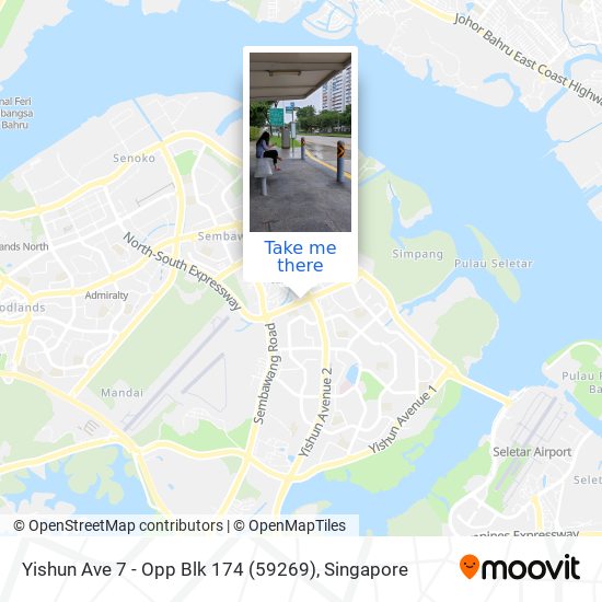 Yishun Ave 7 - Opp Blk 174 (59269) map