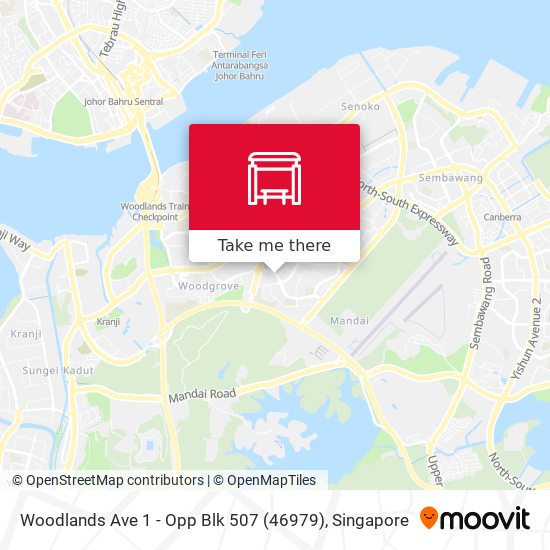 Woodlands Ave 1 - Opp Blk 507 (46979) map