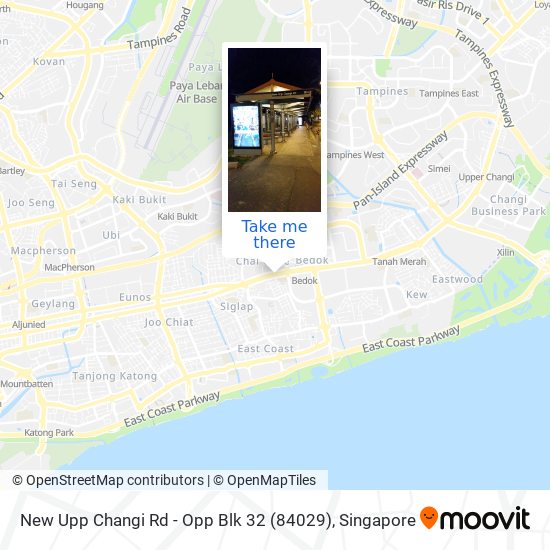 New Upp Changi Rd - Opp Blk 32 (84029) map