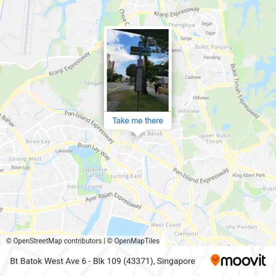 Bt Batok West Ave 6 - Blk 109 (43371) map
