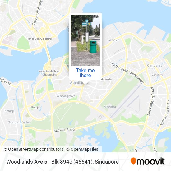 Woodlands Ave 5 - Blk 894c (46641) map